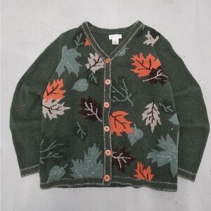 Northern Reflections Green Speckled Sweater Sz L‎